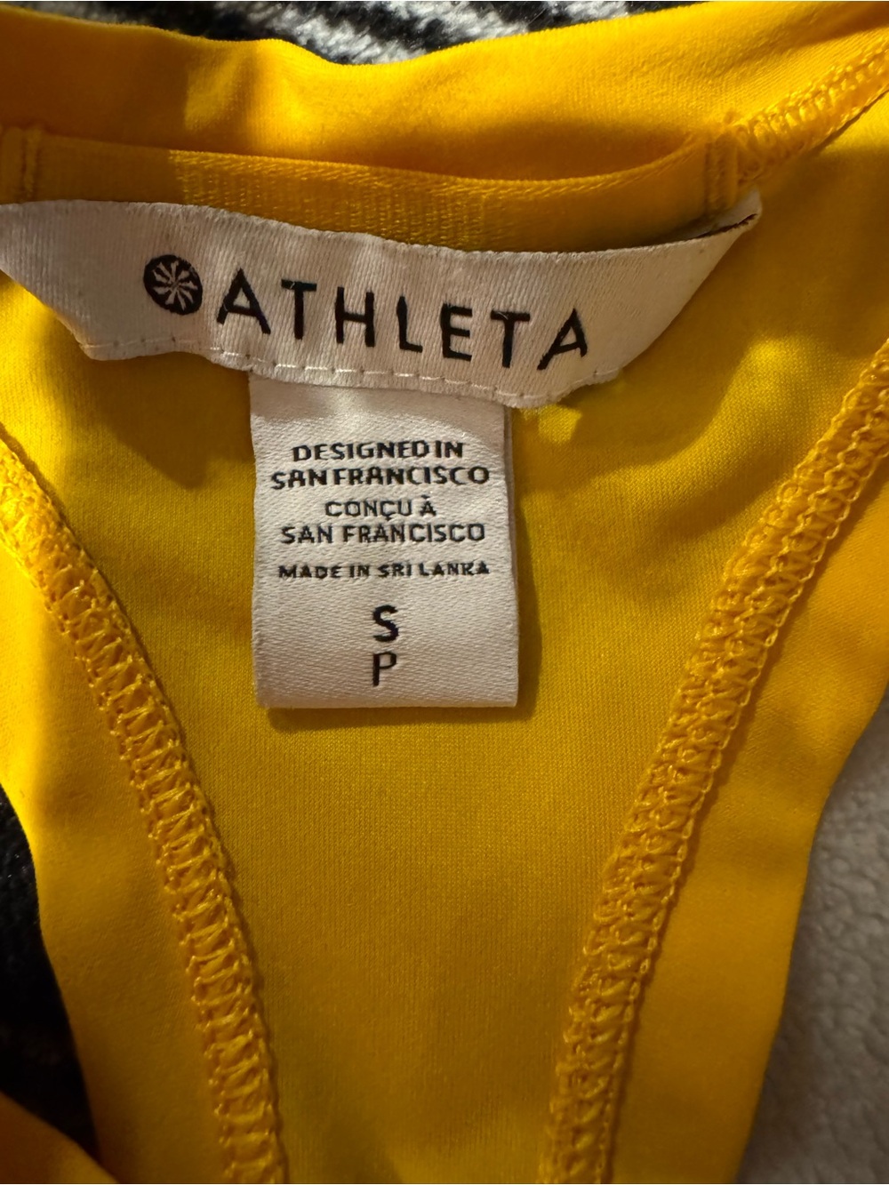 Athleta Women’s Size S Bright Yellow Tank